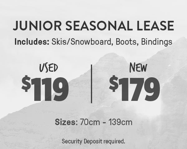 Junior Seasonal Lease – Used $119 | New $179
