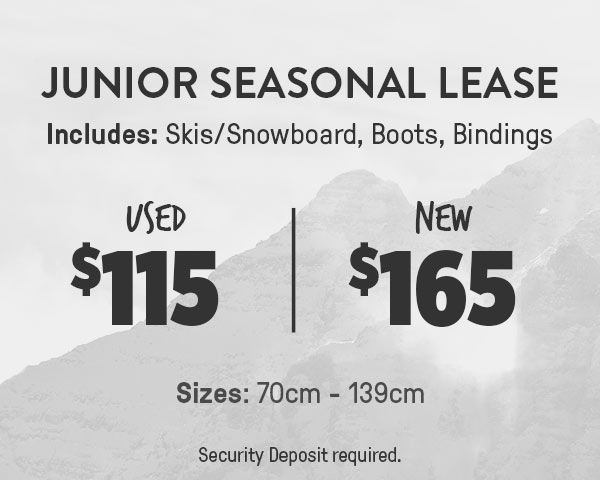 Junior Seasonal Lease – Used $115 | New $165