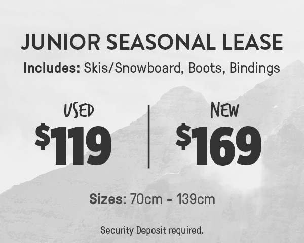 Junior Seasonal Lease – Used $119 | New $169
