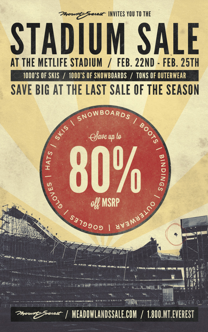 Stadium Sale Mount Everest