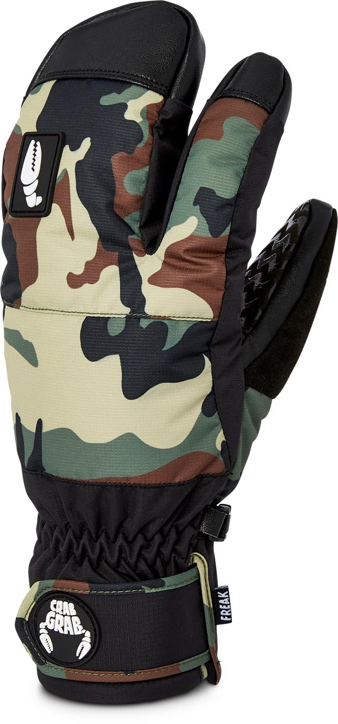 crab gloves snowboard