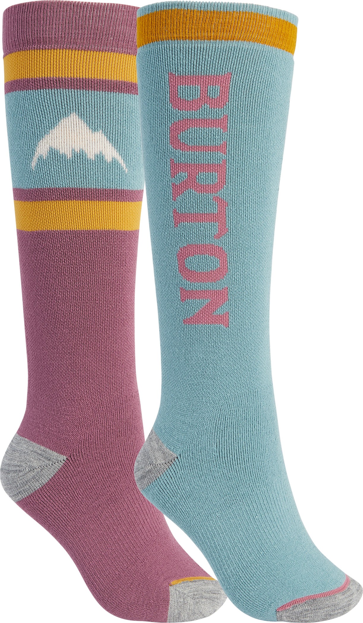 Burton Womens Weekend Midweight Snowboard Sock 2Pack Mount Everest