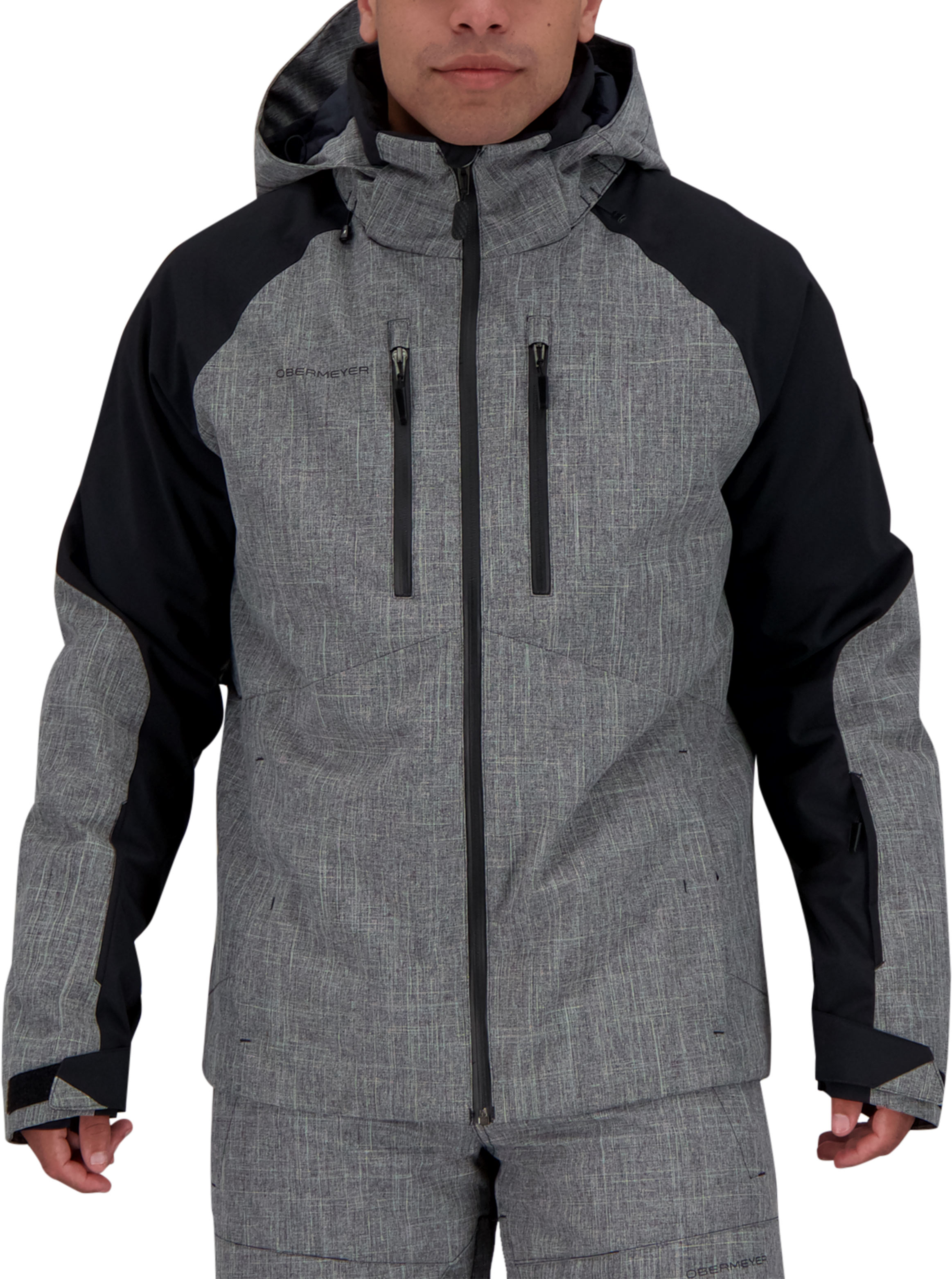 obermeyer gray ski jacket