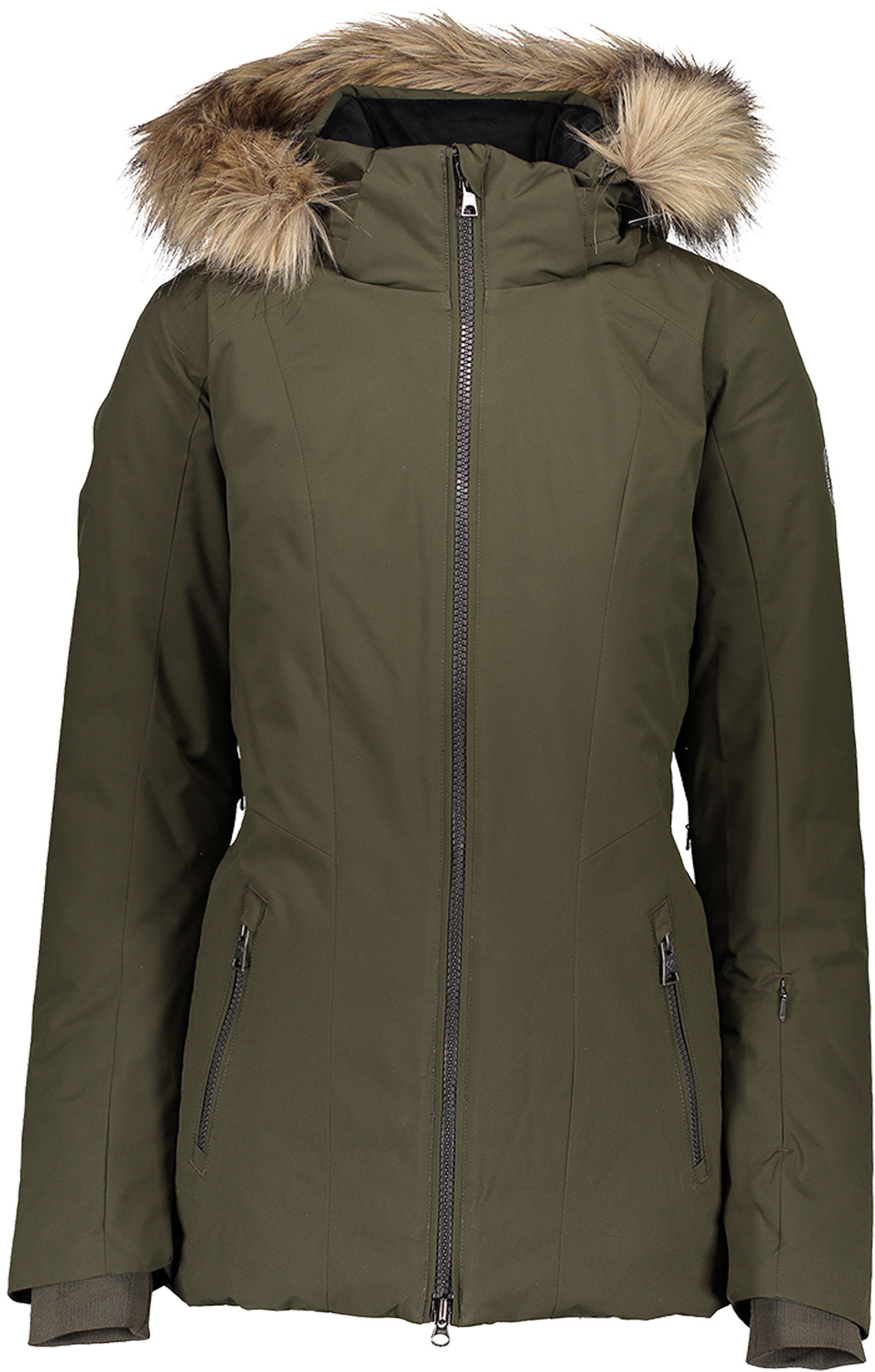 fur lined ski jacket