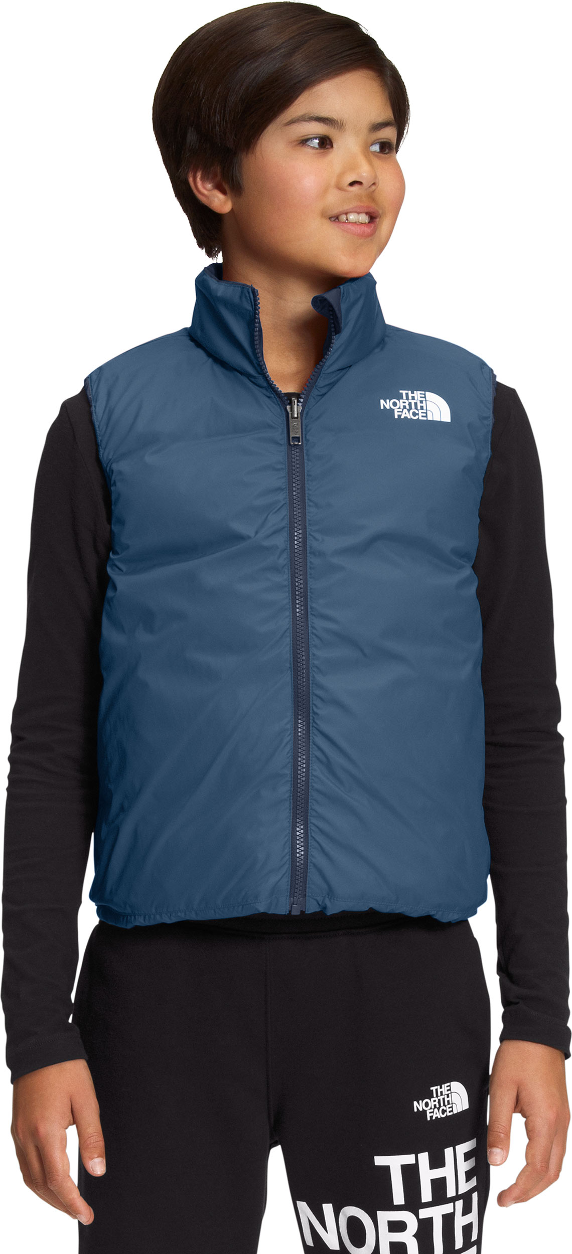 The North Face Reversible North Down Hooded Vest - Boys | Mount Everest