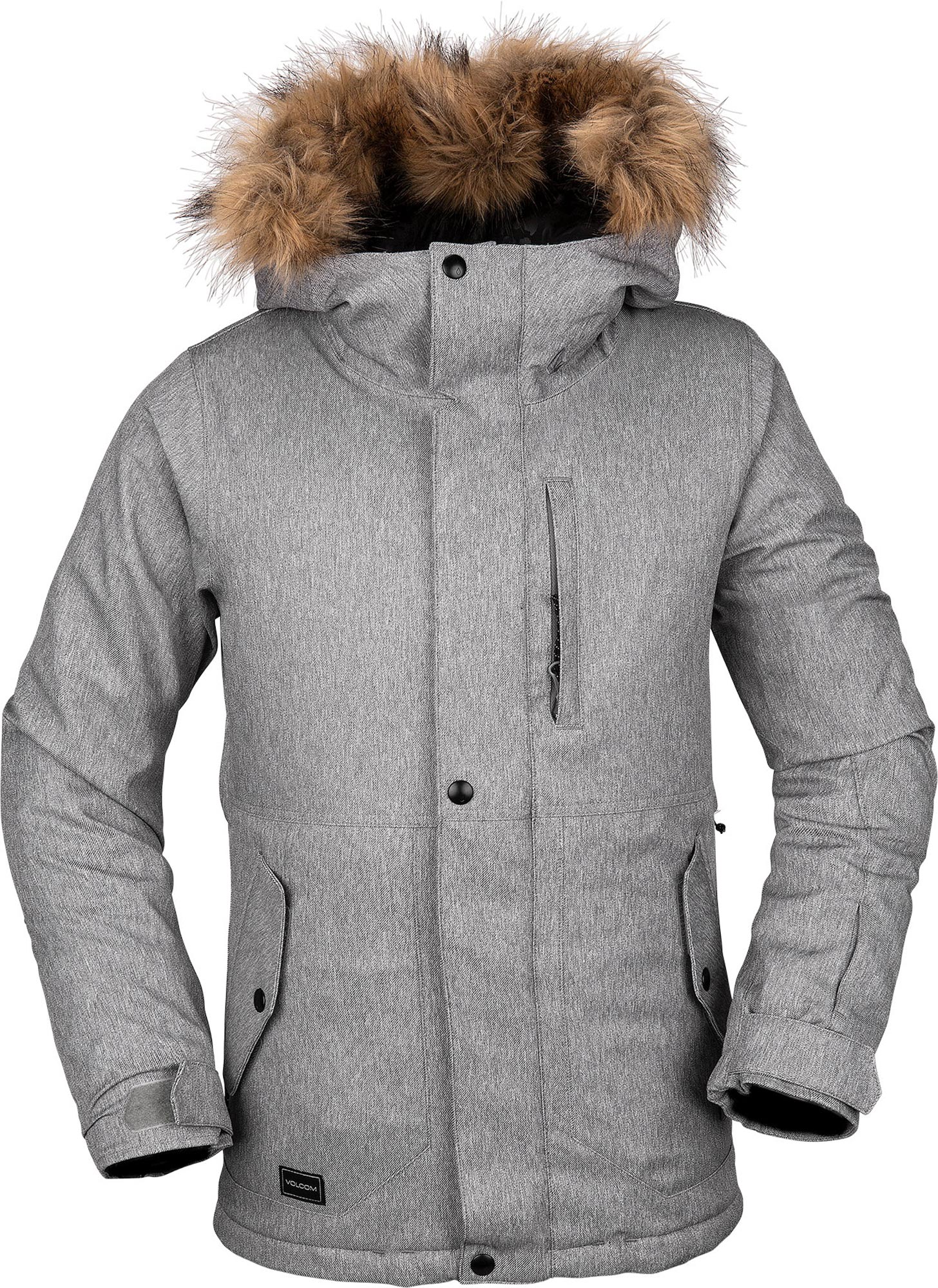 snowboard jacket fur hood