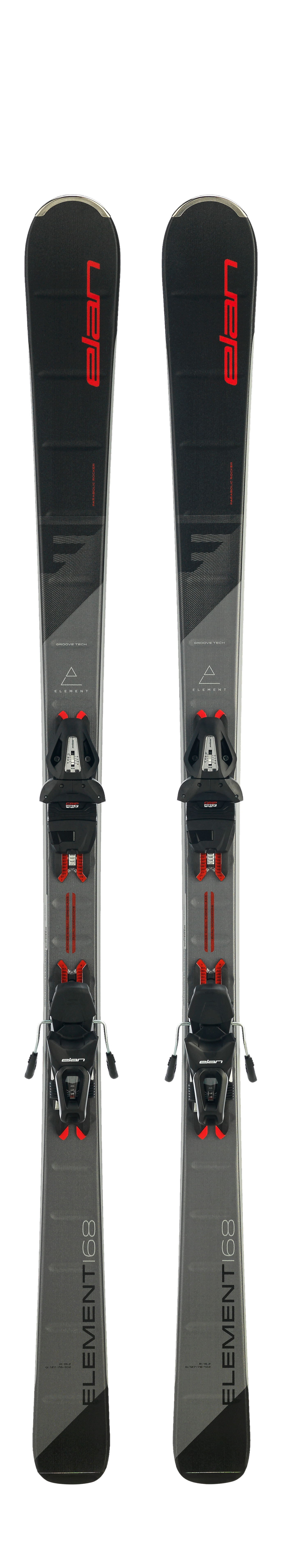 Elan Element Black/Red Ski + EL 10.0 Ski Binding Mount Everest