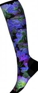 Smartwool Ski Targeted Cushion Electric Lotus Print OTC Ski Sock - Womens