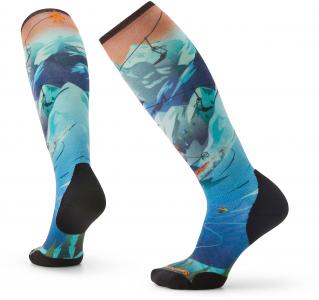 Smartwool Ski Targeted Cushion Lift Bunny Print OTC Ski Sock - Womens