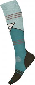 Smartwool Snowboard Full Cushion Mountain Geo Pattern Ski Socks