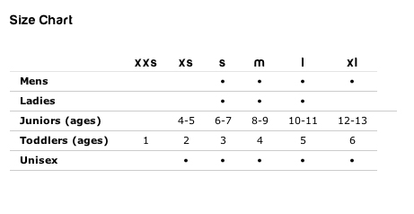 Gordini Mittens Size Chart