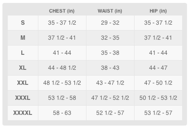 Nike Snowboard Jacket Size Chart