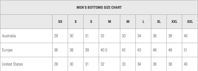 Oakley Ski Jacket Size Chart