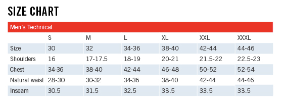 Sunice Size Chart