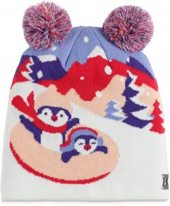 Spyder Girls Penguin Double Pom Hat 2025
